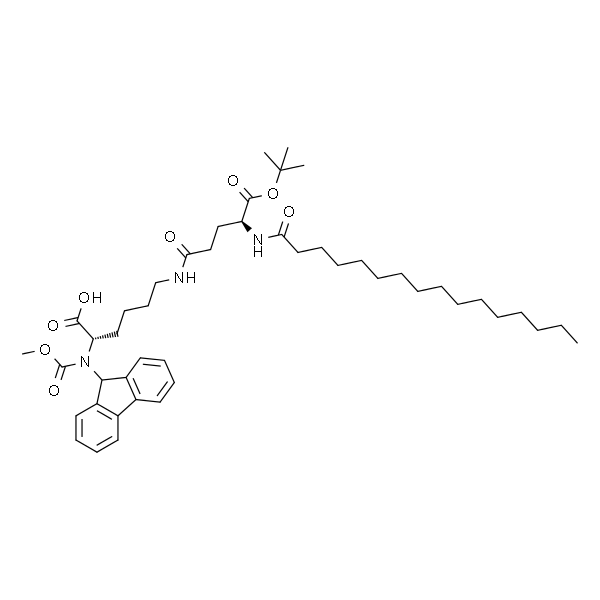 N2-[芴甲氧羰基]-N6-[N-(1-氧代十六烷基)-L-GAMMA-谷氨酰]-L-赖氨酸1'-叔丁酯