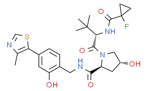 (2S,4R)-1-((S)-2-(1-氟环丙烷甲酰胺基)-3,3-二甲基丁酰基)-4-羟基-N-(2-羟基-4-(4-甲基噻唑-5-基)苄基)吡咯烷-2-甲酰胺