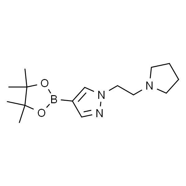 1-[2-(1-吡咯烷)乙基]-4-(4，4，5，5-四甲基-1，3，2-二噁硼烷-2-基)-1H-吡唑
