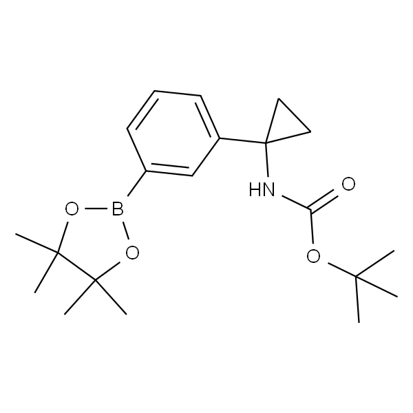 (1-(3-(4,4,5,5-四甲基-1,3,2-二氧杂硼杂环戊烷-2-基)苯基)环丙基)氨基甲酸叔丁酯