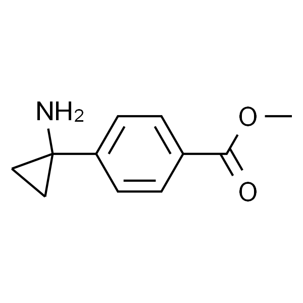 Benzoic acid, 4-(1-aminocyclopropyl)-, methyl ester