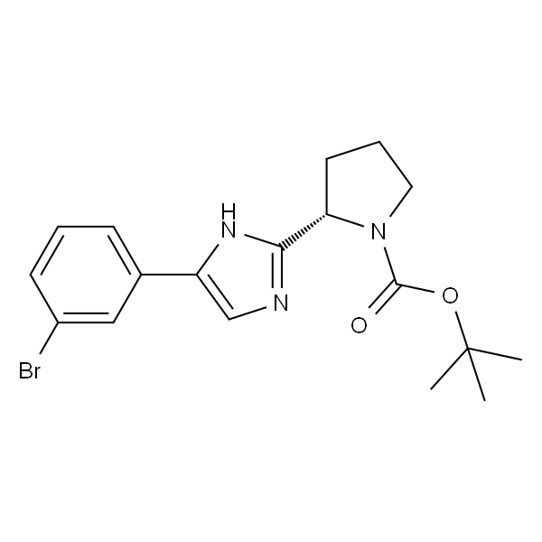 (S)-2-(5-(3-溴苯基)-1H-咪唑-2-基)吡咯烷-1-羧酸叔丁酯