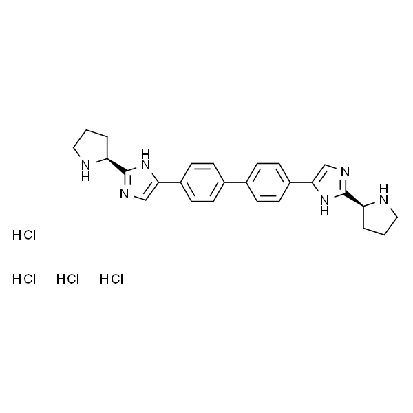 1H-咪唑,5,5'-[1,1'-联苯]-4,4'-双[2-(2S)-2-吡咯烷盐酸盐(1:4)