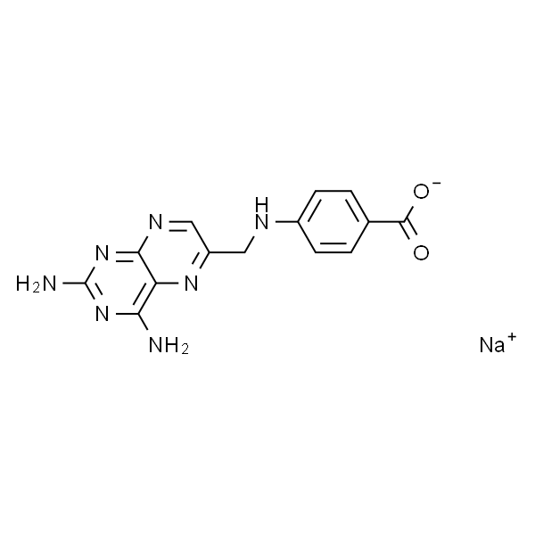 4-(N-[2,4-Diamino-6-pteridinylmethyl]amino)benzoic acid sodium salt 