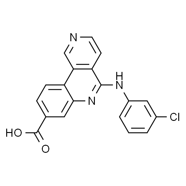 5-((3-氯苯基)胺)苯并-[c][2,6]萘啶-8-羧酸