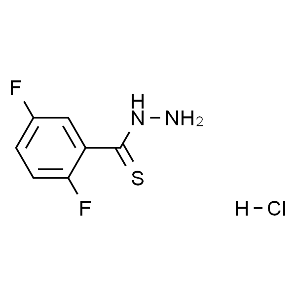 Benzenecarbothioic acid, 2,5-difluoro-, hydrazide, hydrochloride (1:1)