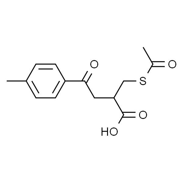 2-乙酰基硫代甲基-3-(4-甲基苯甲酰)丙酸