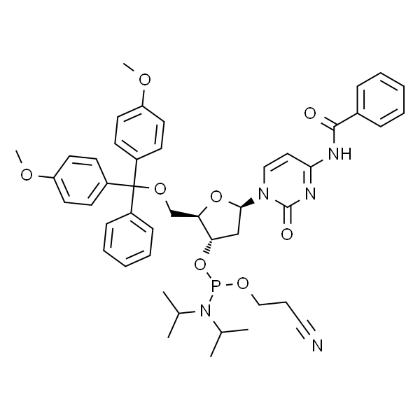 (2R,3S,5R)-5-(4-苯甲酰胺-2-氧嘧啶-1(2H)-yl)-2-((双(4-甲氧基苯基)(苯基)甲氧基)甲基)四氢呋喃-3-基(2-氰基乙基)二异丙基亚磷酰胺