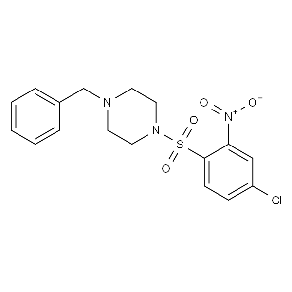 1-(4-Chloro-2-nitrophenyl)sulfonyl-4-benzylpiperazine