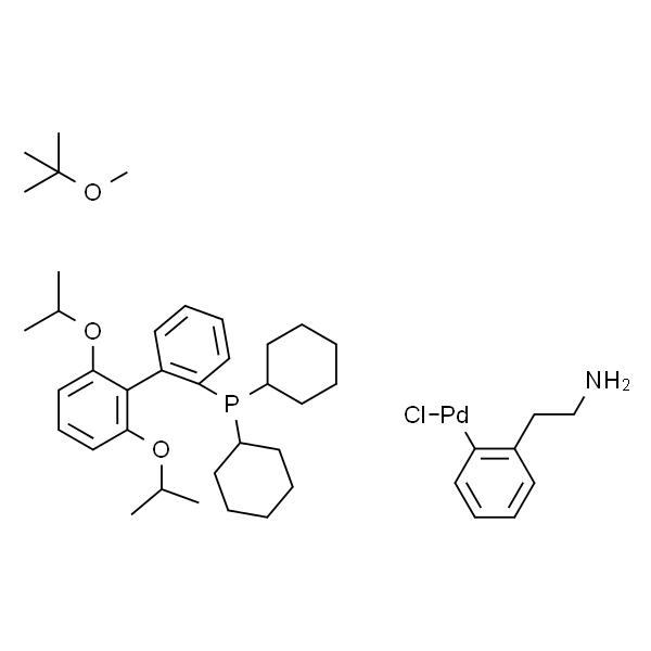 (2-二环己膦-2'，6'-二异丙氧基-1，1'-联苯)[2- (2-氨基乙基苯基)]氯化钯(II)甲基叔丁基醚络合物   RuPhos Palladacycle Gen. 1