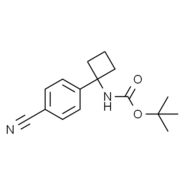 Carbamic acid, N-[1-(4-cyanophenyl)cyclobutyl]-, 1,1-dimethylethyl ester