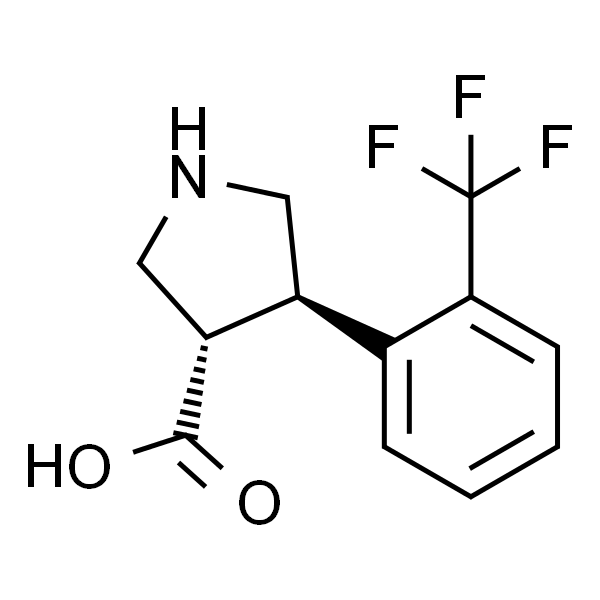 反式-4-(2-(三氟甲基)苯基)吡咯烷-3-甲酸盐酸盐