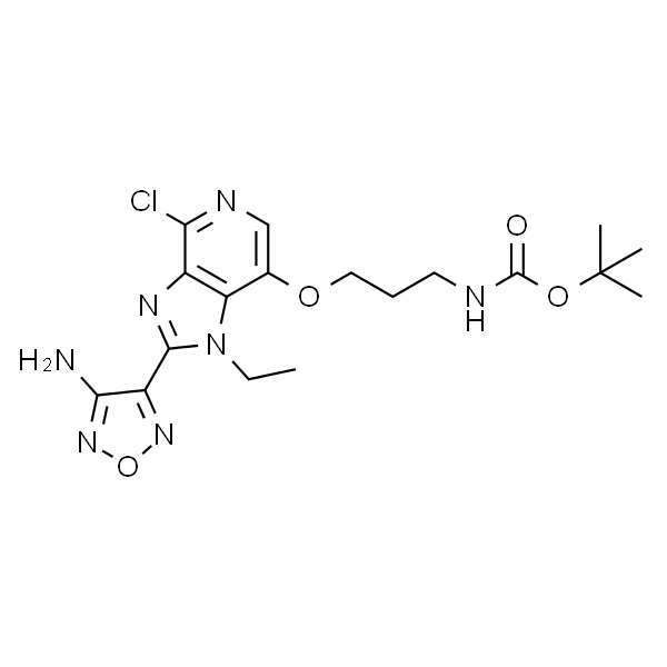 tert-butyl 3-(2-(4-amino-1,2,5-oxadiazol-3-yl)-4-chloro-1-ethyl-1H-imidazo[4,5-c]pyridin-7-yloxy)propylcarbamate