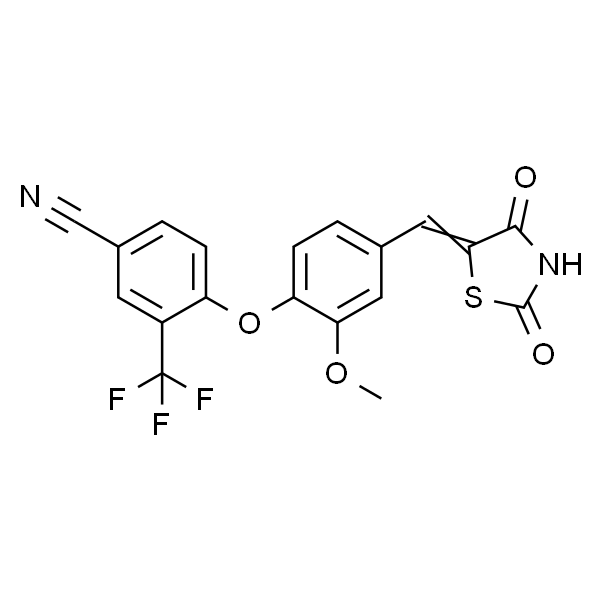 4-(4-((2,4-二氧代噻唑烷-5-亚基)甲基)-2-甲氧基苯氧基)-3-(三氟甲基)苯甲腈