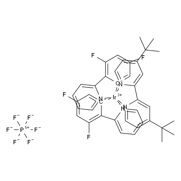 [2,2'-联(4-叔丁基吡啶)]双[2-(2,4-二氟苯基)吡啶]铱(III) 六氟磷酸盐