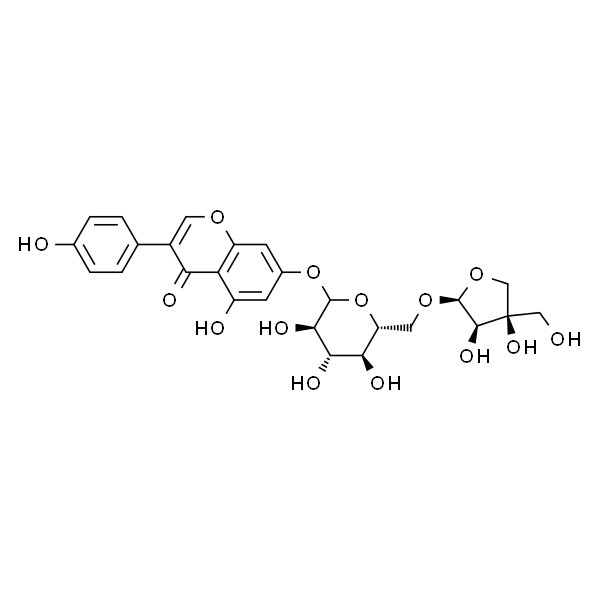 染料木素-7-O-β-D-呋喃芹糖基-(1→6)-O-β-D-吡喃葡萄糖苷