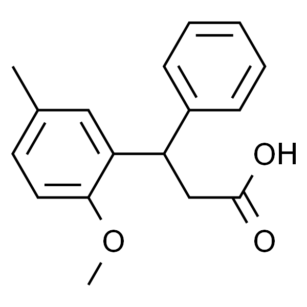 3-(2-甲氧基-5-甲苯基)-3-苯基丙酸