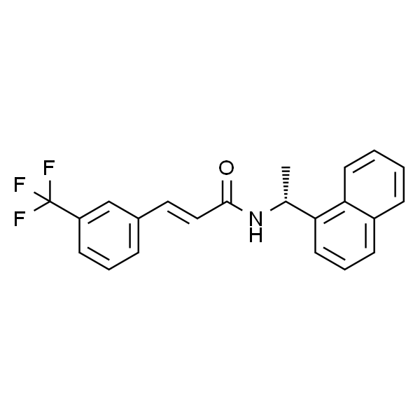 2-Propenamide, N-[(1R)-1-(1-naphthalenyl)ethyl]-3-[3-(trifluoromethyl)phenyl]-, (2E)-
