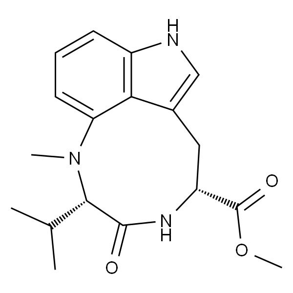 1H-Pyrrolo[4,3,2-gh]-1,4-benzodiazonine-5-carboxylic acid, 2,3,4,5,6,8-hexahydro-1-methyl-2-(1-methylethyl)-3-oxo-, methyl ester
