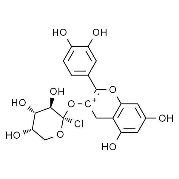 氯化矢车菊素-3-O-阿拉伯糖苷