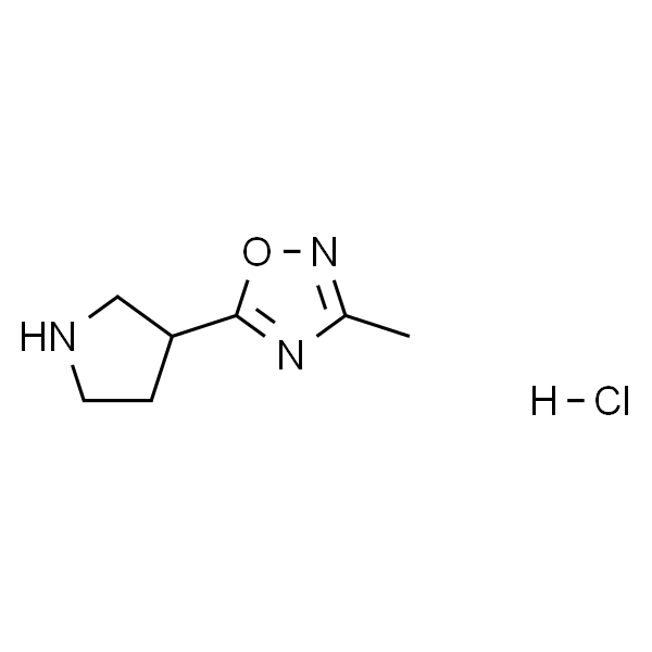 3-甲基-5-(3-吡咯烷)-1,2,4-噁二唑盐酸盐