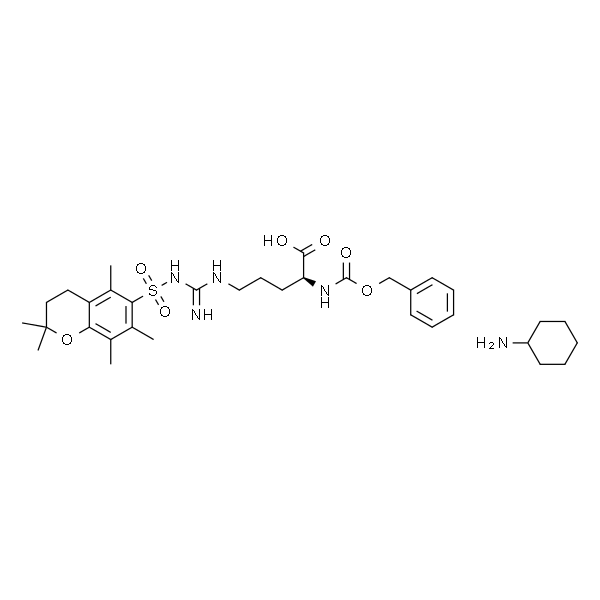 N-苄氧羰基-L-精氨酸(Pmc)-OH环己基胺盐