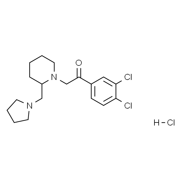 2-(3,4-二氯苯基)-1-(2-(吡咯烷-1-甲基)哌啶-1-基)乙酮盐酸盐