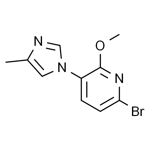 6-溴-2-甲氧基-3-(4-甲基-1H-咪唑-1-基)吡啶