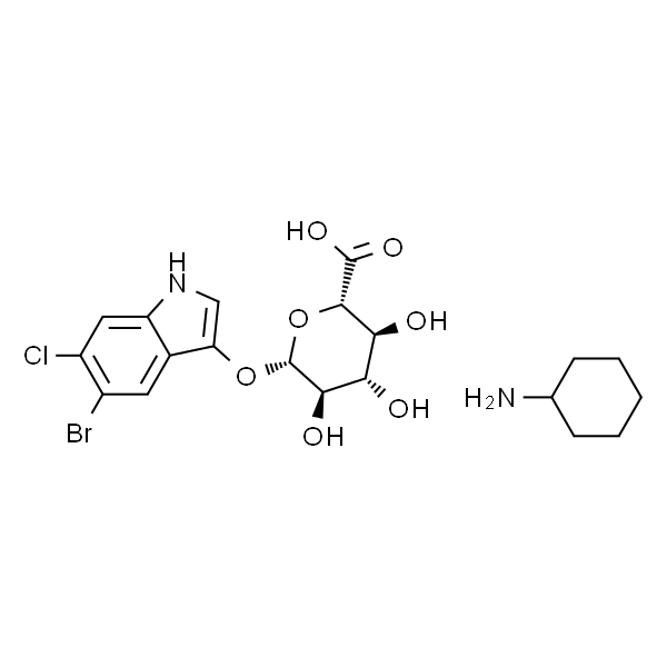 5-溴-4-氯-3-吲哚基-β-D-葡萄糖苷酸环己铵盐