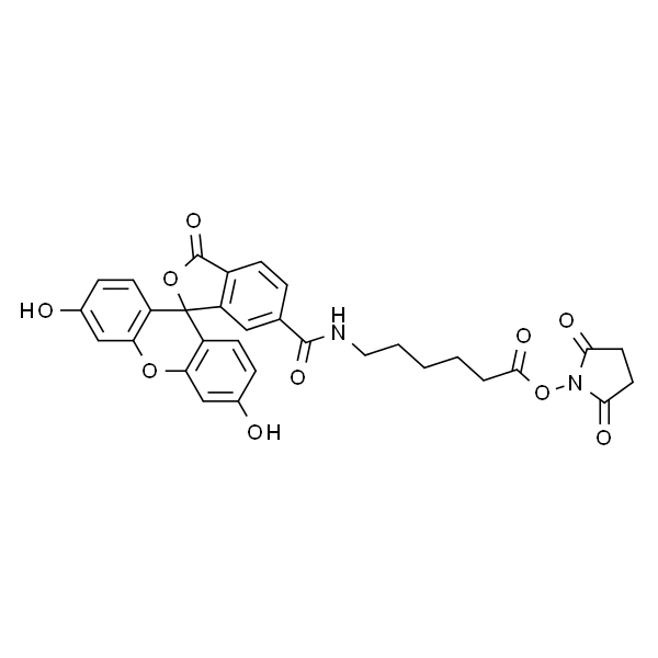 5(6)-SFX  [6-(Fluorescein-5(6)-carboxamido)hexanoic acid, succinimidyl ester]