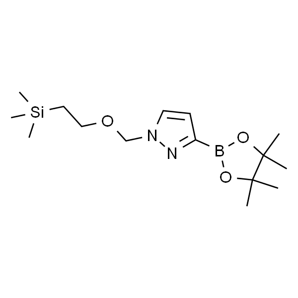 3-(4,4,5,5-四甲基-1,3,2-二氧硼杂环戊烷-2-基)-1-((2-(三甲基甲硅烷基)乙氧基)甲基)-1H-吡唑