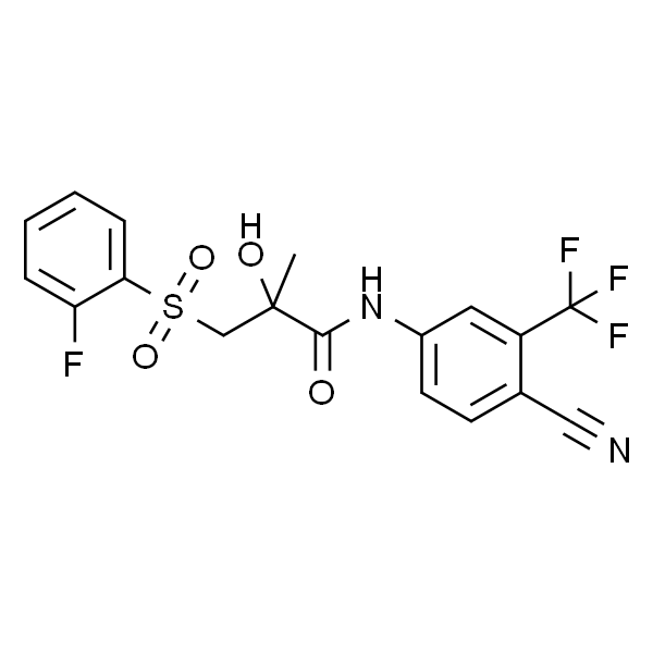 N-(4-氰基-3-(三氟甲基)苯基)-3-((2-氟苯基)磺酰基)-2-羟基-2-甲基丙酰胺