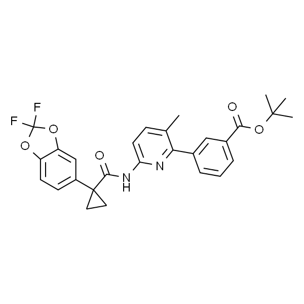 Benzoic acid, 3-[6-[[[1-(2,2-difluoro-1,3-benzodioxol-5-yl)cyclopropyl]carbonyl]amino]-3-methyl-2-pyridinyl]-, 1,1-dimethylethyl