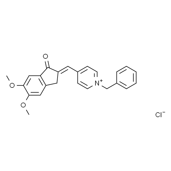 (E)-1-benzyl-4-((5,6-dimethoxy-1-oxo-1H-inden-2(3H)-ylidene)methyl)pyridinium chloride