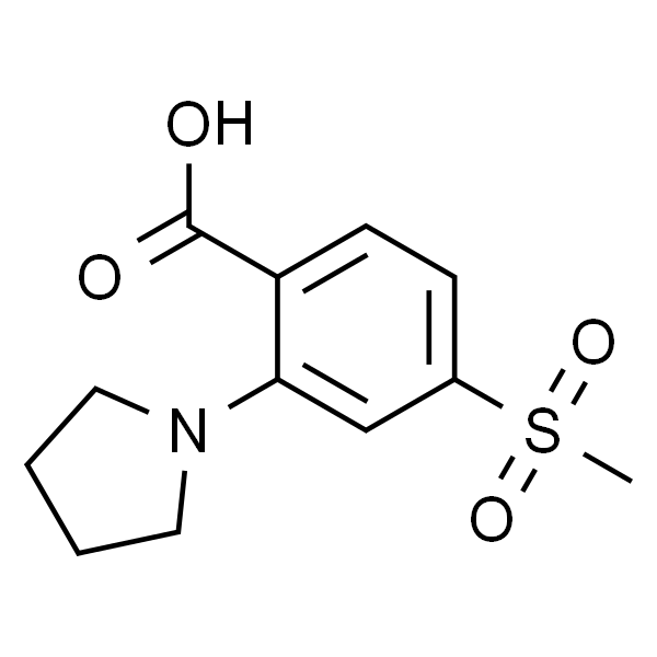 2-(1-吡咯烷基)-4-甲砜基苯甲酸