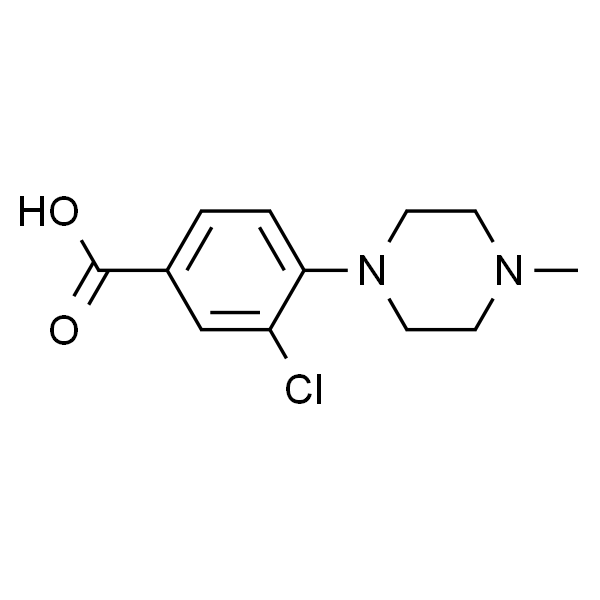 3-氯-4-(4-甲基-1-哌嗪基)苯甲酸