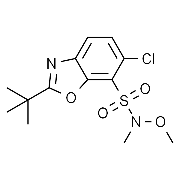 N-甲氧基-N甲基-{6-氯-2-叔丁基-7-苯并恶唑}磺酰胺