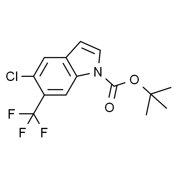 1-Boc-5-氯-6-三氟甲基-1H-吲哚
