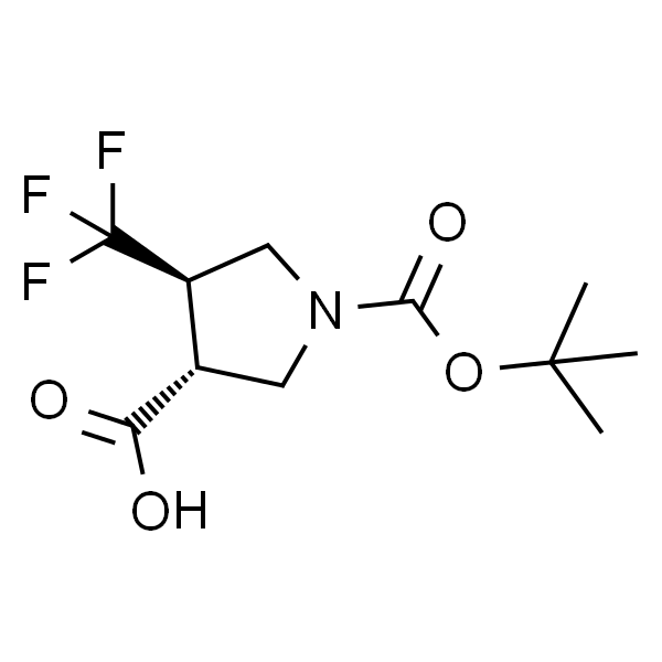 反-1-[(叔-丁氧基)羰基]-4-(三氟甲基)吡咯烷-3-羧酸