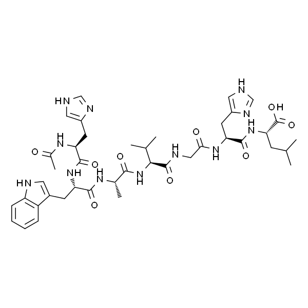 Ac-His-Trp-Ala-Val-Gly-His-Leu-NH2游离态