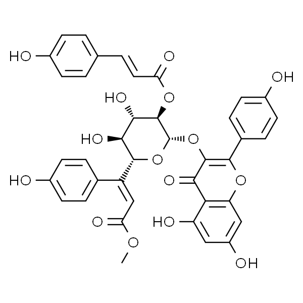 山奈酚-3-O-(2',6'-二-O-反式-对-香豆酰基)-beta-D-吡喃葡萄糖苷