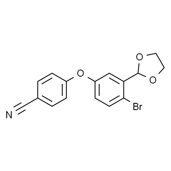 4-(4-溴-3-(1,3-二氧戊环-2-基)苯氧基)苯甲腈
