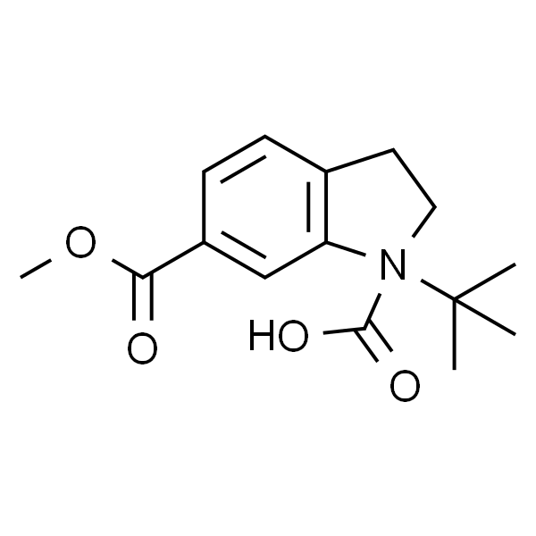1-叔丁基 6-甲基 二氢吲哚-1,6-二羧酸酯