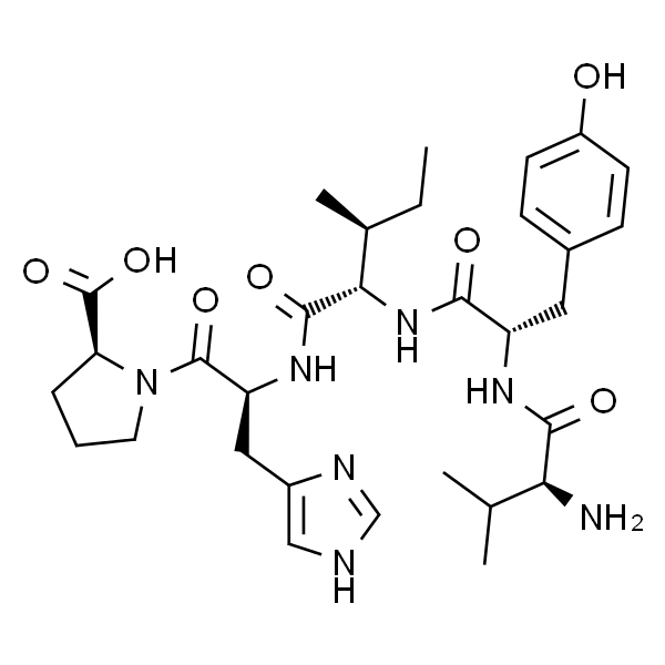 (S)-1-((S)-2-((2S,3S)-2-((S)-2-((S)-2-氨基-3-甲基丁酰胺基)-3-(4-羟基苯基)丙酰胺基)-3-甲基戊酰胺基)-3-(1H-咪唑-4-基)丙酰基)吡咯烷-2-羧酸