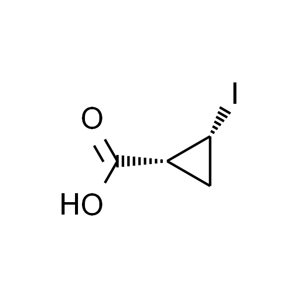 Cyclopropanecarboxylic acid, 2-iodo-, (1R,2R)-rel-
