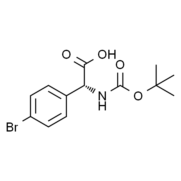 (R)-2-(4-溴苯基)-2-((叔丁氧基羰基)氨基)乙酸