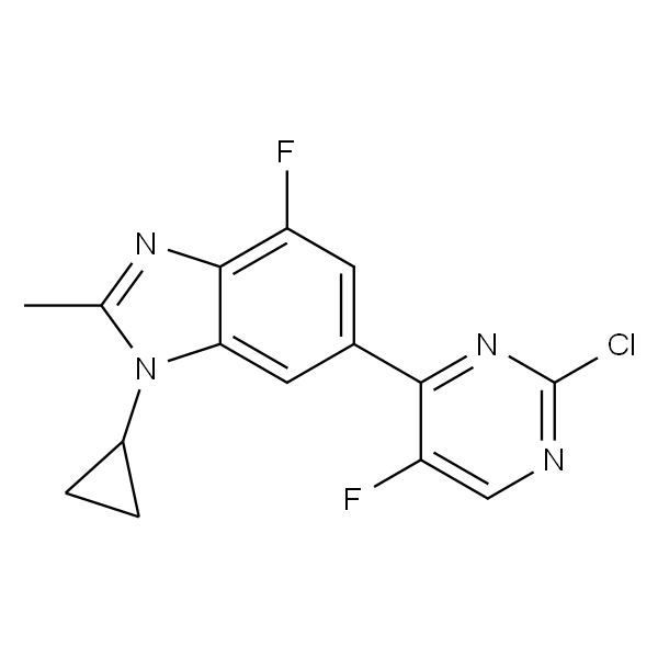 6-(2-氯-5-氟嘧啶-4-基)-1-环丙基-4-氟-2-甲基-1H-苯并[d]咪唑