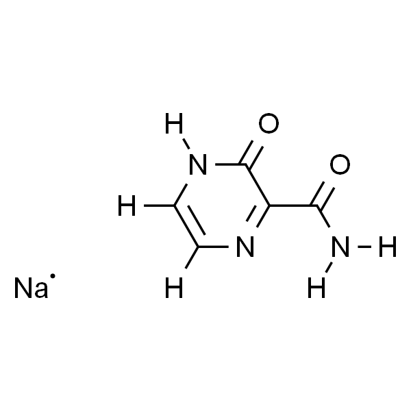 2-Pyrazinecarboxamide, 3,4-dihydro-3-oxo-, sodium salt (1:1)