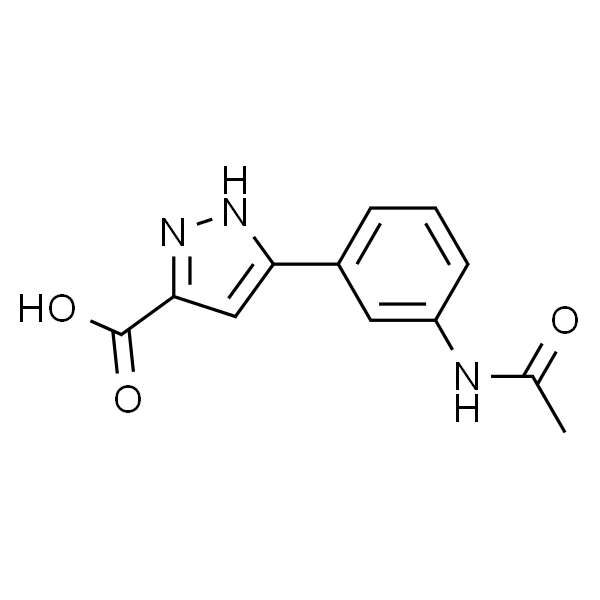 5-(3-乙酰氨基苯基)-1H-吡唑-3-羧酸