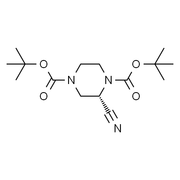 (S)-di-tert-butyl 2-cyanopiperazine-1,4-dicarboxylate